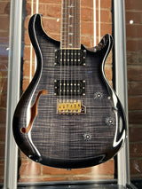 Paul Reed Smith SE Custom 24 Semi-Hollow Piezo Charcoal Smokeburst
