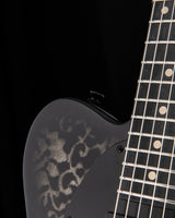 Tom Anderson T Classic Contoured White Dog Hair Black Floral Burst