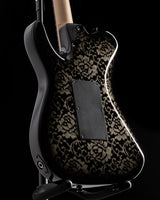 Tom Anderson T Classic Contoured White Dog Hair Black Floral Burst