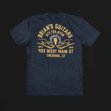 Brian's Guitars "Psychic" Heather Midnight Navy T-Shirt