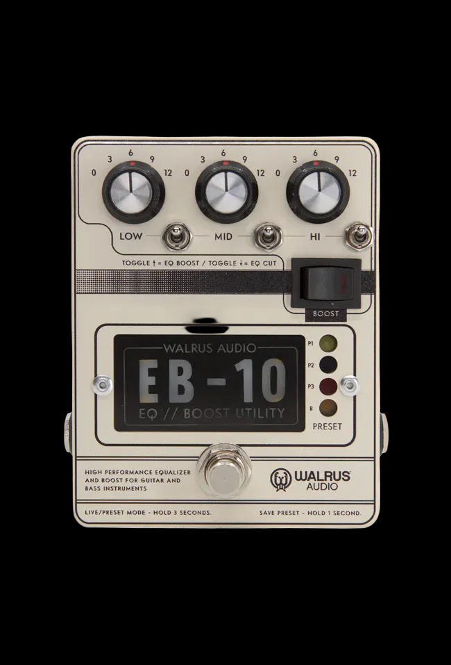 Walrus Audio EB-10 Preamp // EQ // Boost Cream