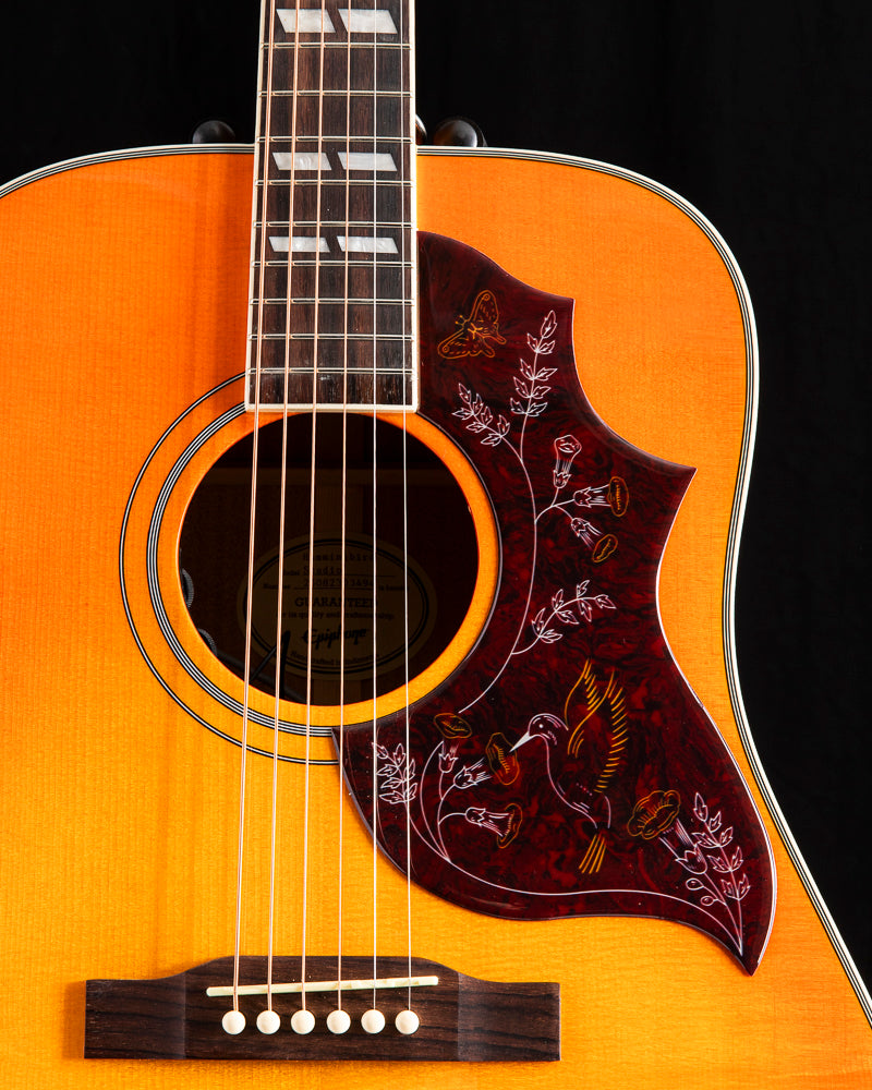 epiphone hummingbird pro tobacco sunburst Open Box Studio EC Acoustic-Electric Guitar - 197881301842 all at a price that welcomes new players Epiphone DEMO Epiphone Hummingbird Standard