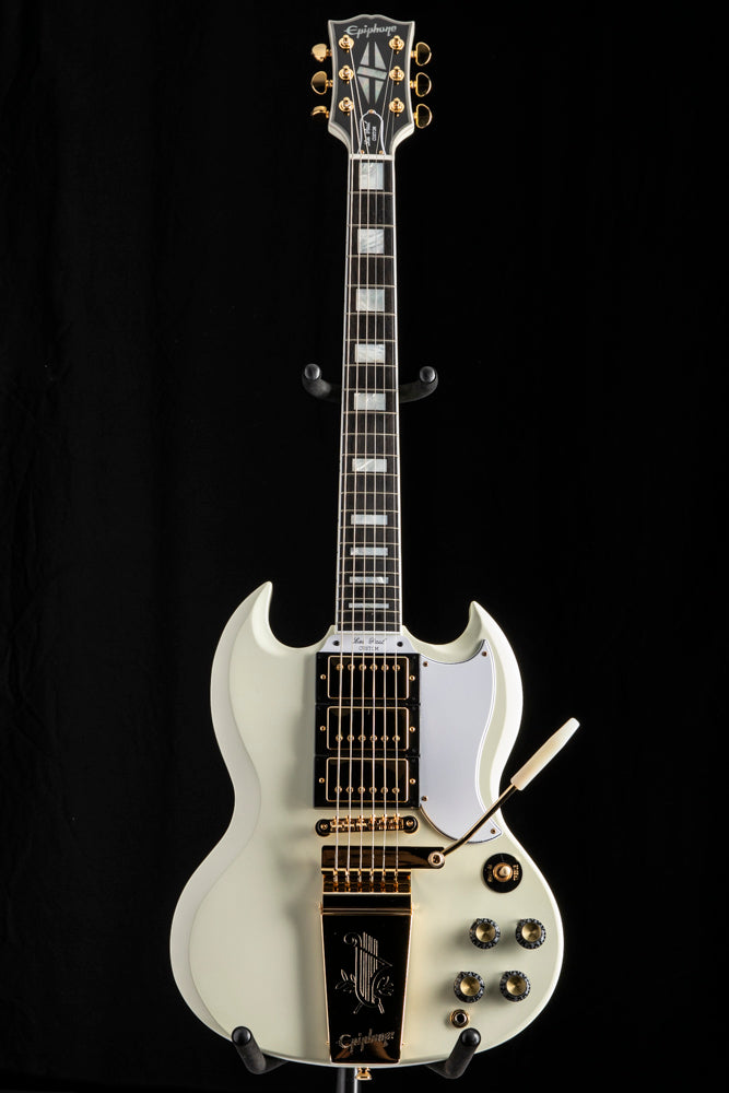 ギター Epiphone 1963 Les Paul SG Custom Epiphone 1963 Les Paul SG Custom With Maestro Vibrola Classic White
