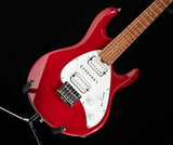 Used Ernie Ball Music Man Silhouette HSH Hardtail Trans Red