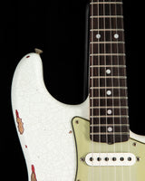 Fender Custom Shop 1960 Stratocaster Heavy Relic Olympic White Over Red Sparkle