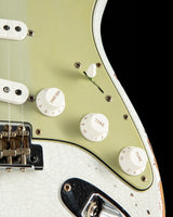 Fender Custom Shop 1960 Stratocaster Heavy Relic Olympic White Over Red Sparkle