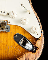 Used Fender Custom Shop 1957 Stratocaster Super Heavy Relic 2 Color Sunburst