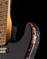 Fender Custom Shop 1957 Strat Ultimate Relic Floyd Rose Super Faded/Aged Black Over Hot Rod Red Masterbuilt Kyle McMillin