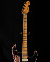 Fender Custom Shop 1957 Strat Ultimate Relic Floyd Rose Super Faded/Aged Black Over Hot Rod Red Masterbuilt Kyle McMillin