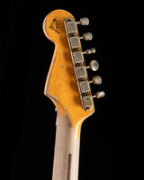 Fender Custom Shop 1957 Strat Ultimate Relic Floyd Rose Super Faded/Aged Black Over Hot Rod Red Masterbuilt Kyle McMillin