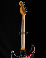 Fender Custom Shop 1957 Strat Ultimate Relic Floyd Rose Super Faded/Aged Black Over Hot Rod Red Masterbuilt Kyle McMillin