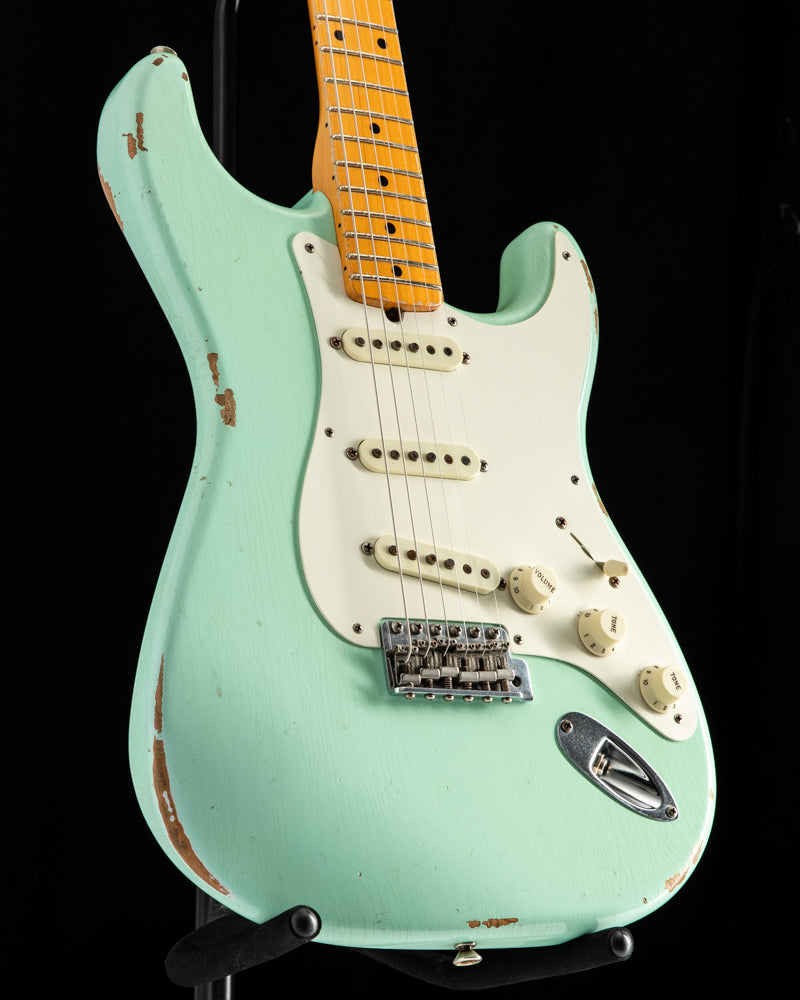 Used Fender Custom Shop 1957 Relic Stratocaster Faded Surf Green