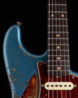 Fender Custom Shop Roasted 1960 Stratocaster Super Heavy Relic Aged Lake Placid Blue over 3 Color Sunburst