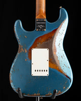 Fender Custom Shop Roasted 1960 Stratocaster Super Heavy Relic Aged Lake Placid Blue over 3 Color Sunburst