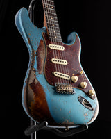 Fender Custom Shop Roasted 1960 Stratocaster Super Heavy Relic Aged Lake Placid Blue over 3 Color Sunburst