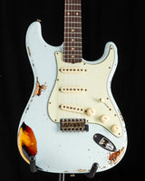 Fender Custom Shop 1961 Heavy Relic Stratocaster Super Faded Aged Sonic Blue/3 Color Sunburst
