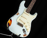 Fender Custom Shop 1961 Heavy Relic Stratocaster Super Faded Aged Sonic Blue/3 Color Sunburst