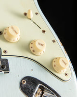 Fender Custom Shop 1961 Heavy Relic Stratocaster Super Faded Aged Sonic Blue/3 Color Sunburst