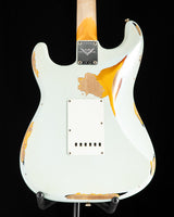 Used Fender Custom Shop 1961 Heavy Relic Stratocaster Super Faded Aged Sonic Blue/3 Color Sunburst