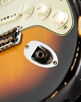 Used Fender Custom Shop 1963 Heavy Relic Stratocaster Aged 3 Tone Sunburst