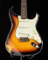 Used Fender Custom Shop 1963 Heavy Relic Stratocaster Aged 3 Tone Sunburst