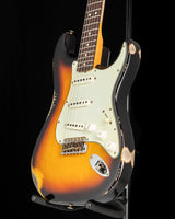 Used Fender Custom Shop 1963 Heavy Relic Stratocaster Aged 3 Tone Sunburst