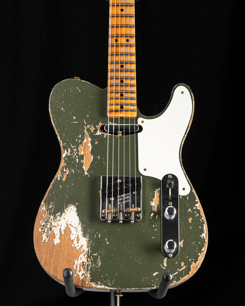 Fender Custom Shop Roasted Pine Double Esquire Super Heavy Relic Olive