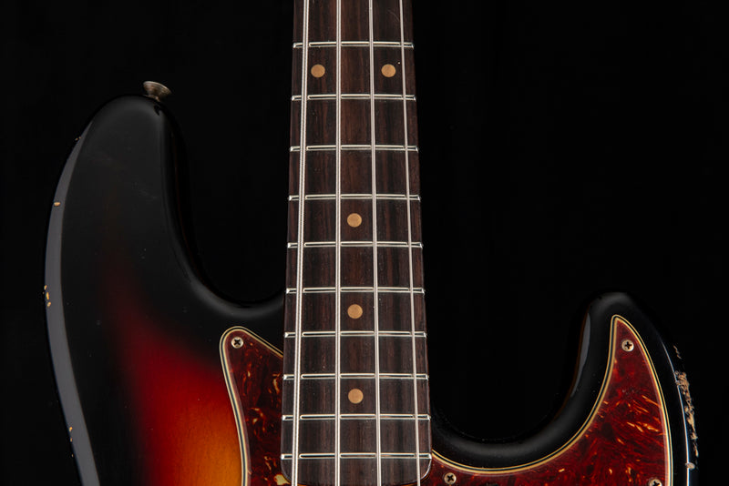 Fender Custom Shop 1962 Jazz Bass Relic 3 Color Sunburst