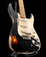 Fender Custom Shop 50’s Strat Heavy Relic Black over Violin Burst Masterbuilt Kyle McMillin