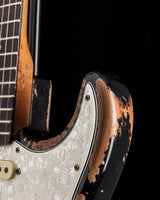 Fender Custom Shop Roasted '60 Stratocaster Super Heavy Relic Aged Black over 2-Color Sunburst