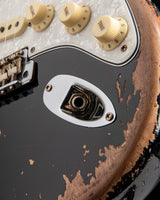 Fender Custom Shop Roasted '60 Stratocaster Super Heavy Relic Aged Black over 2-Color Sunburst