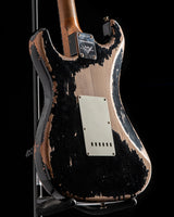 Fender Custom Shop Roasted '60 Stratocaster Super Heavy Relic Aged Black over 2-Color Sunburst
