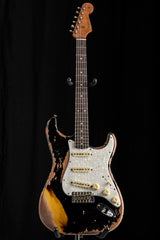 Fender Custom Shop Roasted '60 Stratocaster Super Heavy Relic Aged Black over 2-Color Sunburst