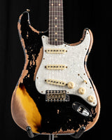 Fender Custom Shop Roasted '60 Stratocaster Super Heavy Relic Aged Black over 2-Color Sunburst