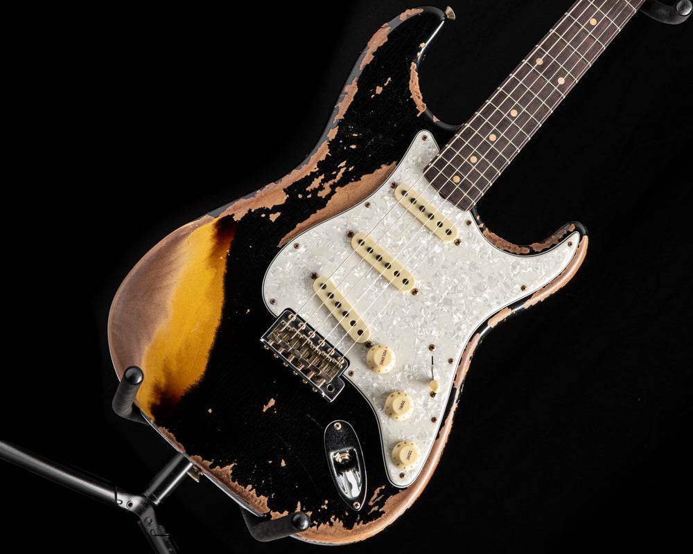 Fender Custom Shop Roasted '60 Stratocaster Super Heavy Relic Aged Bla