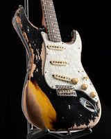 Fender Custom Shop Roasted '60 Stratocaster Super Heavy Relic Aged Black over 2-Color Sunburst