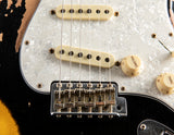 Fender Custom Shop Roasted '60 Stratocaster Super Heavy Relic Aged Black over 2-Color Sunburst