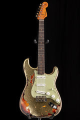 Fender Custom Shop '61 Strat Super Heavy Relic Gold Sparkle over 3-Color Sunburst