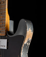 Fender Custom Shop Tele Custom Super Heavy Aged Firemist Silver with Aged Candy Tangerine Burst