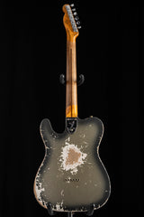 Fender Custom Shop Tele Custom Super Heavy Aged Firemist Silver with Aged Candy Tangerine Burst