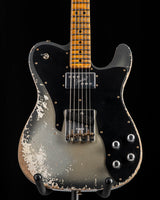 Fender Custom Shop Tele Custom Super Heavy Aged Firemist Silver with Aged Candy Tangerine Burst