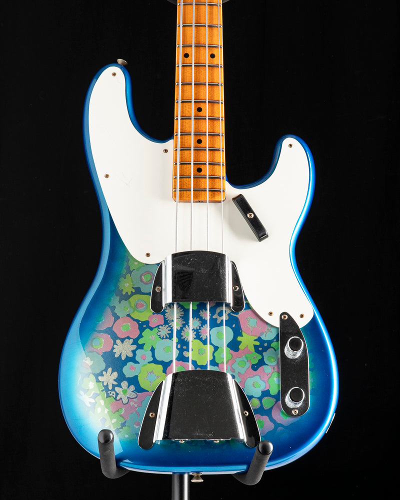 Fender Custom Shop Blue Flower '54 Precision Bass Journeyman Aged Blue