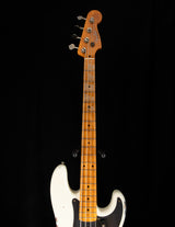 Fender Custom Shop 1958 Precision Bass Relic Aged Olympic White Over Chocolate 3-Tone Sunburst