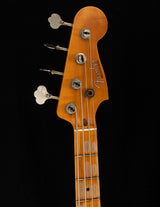 Fender Custom Shop 1958 Precision Bass Relic Aged Olympic White Over Chocolate 3-Tone Sunburst