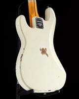 Fender Custom Shop 1958 Precision Bass Relic Aged Olympic White Over Chocolate 3-Tone Sunburst