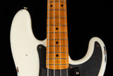 Fender Custom Shop 1958 Precision Bass Relic Aged Olympic White Over Chocolate 3-Tone Sunburst