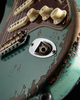 Fender Custom Shop LTD Roasted '61 Stratocaster Super Heavy Relic Aged Sherwood Green Metallic Over 3 Tone Sunburst
