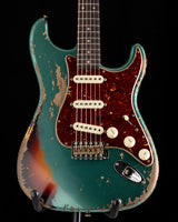 Fender Custom Shop LTD Roasted '61 Stratocaster Super Heavy Relic Aged Sherwood Green Metallic Over 3 Tone Sunburst