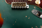 Fender Custom Shop LTD Roasted '61 Stratocaster Super Heavy Relic Aged Sherwood Green Metallic Over 3 Tone Sunburst