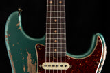 Fender Custom Shop LTD Roasted '61 Stratocaster Super Heavy Relic Aged Sherwood Green Metallic Over 3 Tone Sunburst